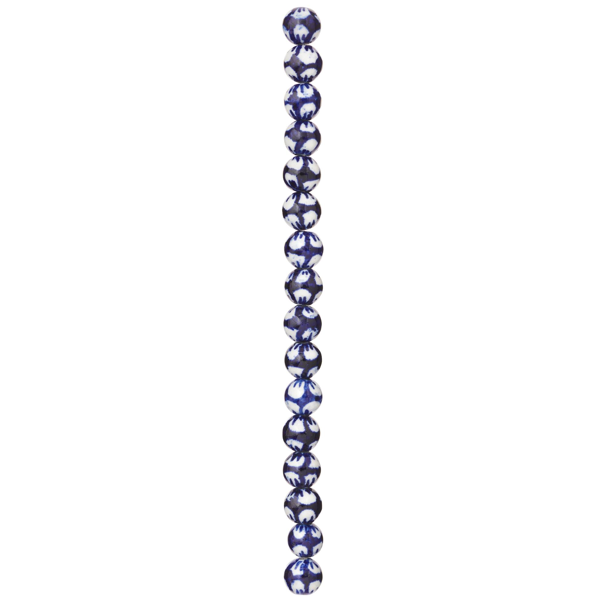 Cream Sapphire Ceramic Round Beads, 8mm by Bead Landing™